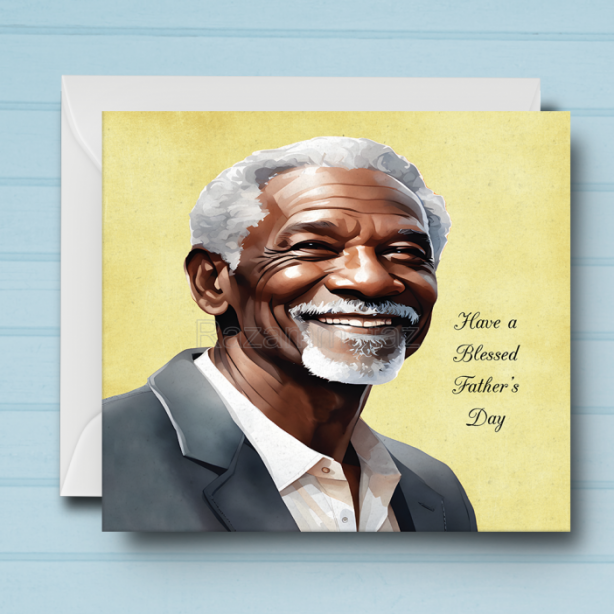 Black Father's Day Card Y